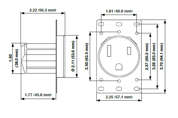 Leviton Voice Grade Jack Wiring Diagram 5374 50 Amp Nema 6 50r Flush Mtg Receptacle In Black Leviton Leviton Voice Grade Jack Wiring Diagram 5374 50 Amp Nema 6 50r Flush Mtg Receptacle In Black Leviton