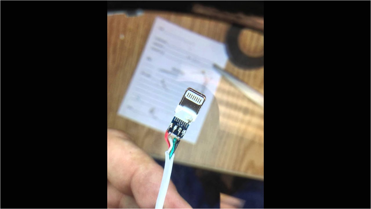 Lightning Cable Wiring Diagram How to Repair Resolder the Small Reverseable iPhone 5 Usb Lightning