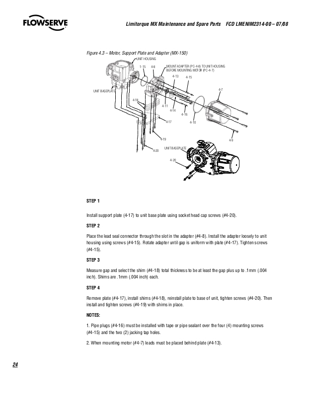 Limitorque Mxa Wiring Diagram Manual Mx 05