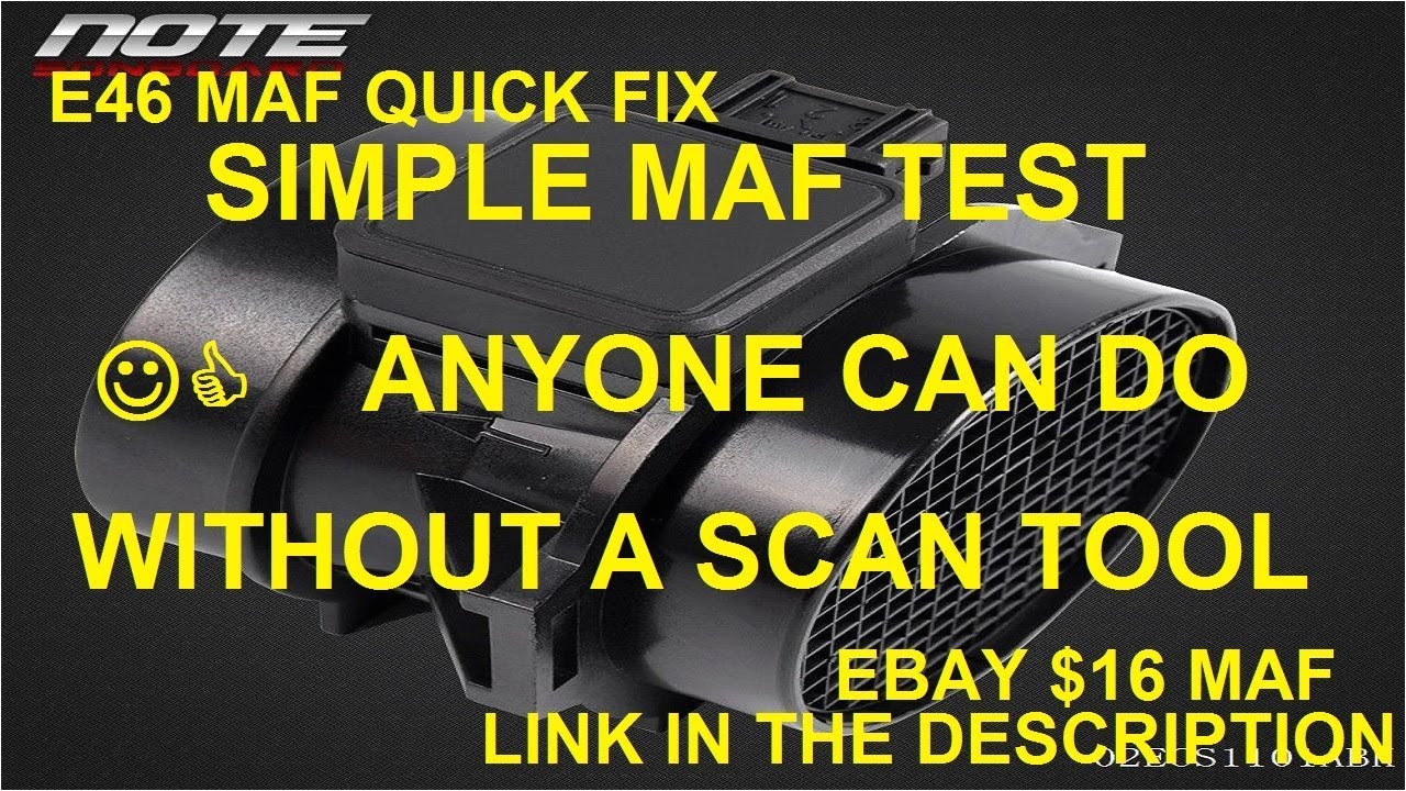 Mass Air Flow Sensor Wiring Diagram Bmw E46 How to Diagnose A Bad Maf without A Scan tool or Multimeter