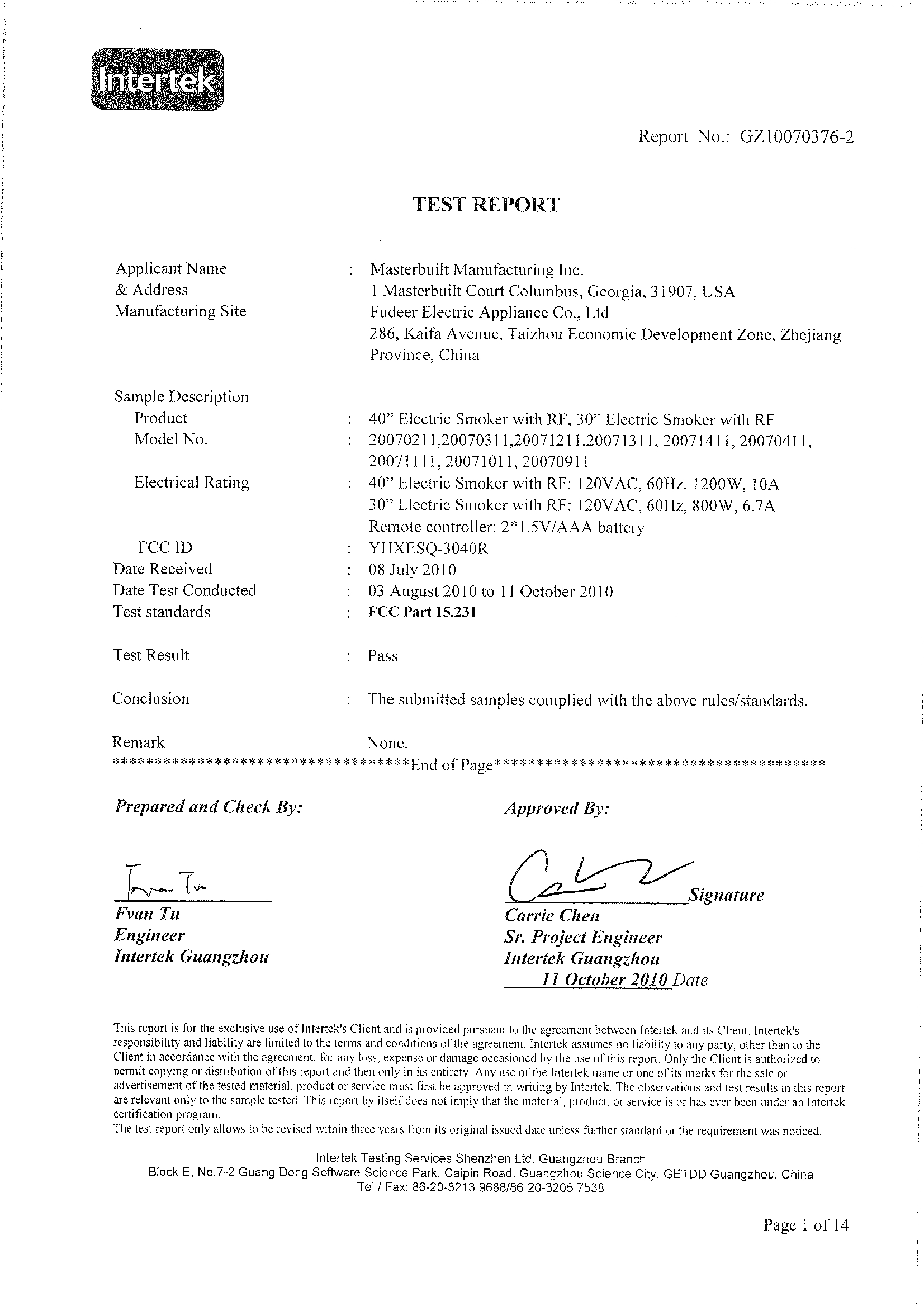 Masterbuilt Electric Smoker Wiring Diagram Esq 3040r 40 Electric Smoker with Rf Test Report Gz10070376 Masterbuilt Electric Smoker Wiring Diagram Esq 3040r 40 Electric Smoker with Rf Test Report Gz10070376