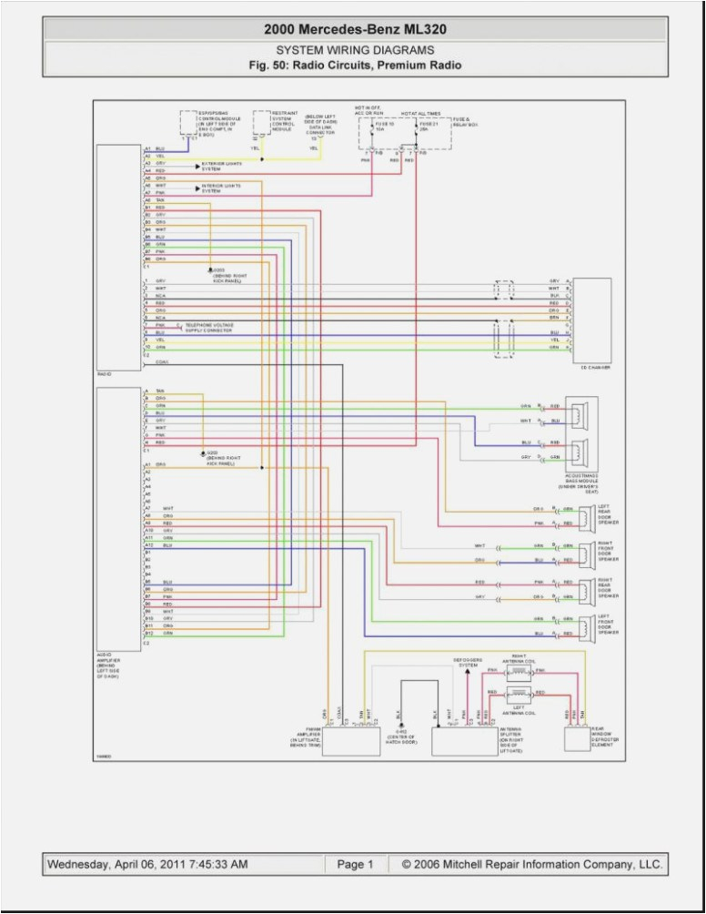Mitchell Wiring Diagrams Mercedes Benz Ml320 Wiring Diagram Wiring Diagram Schematic