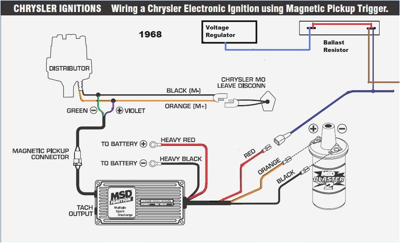 Mopar Electronic Voltage Regulator Wiring Diagram Msd 6al Wiring Diagram for Mopar Wiring Diagram Fascinating