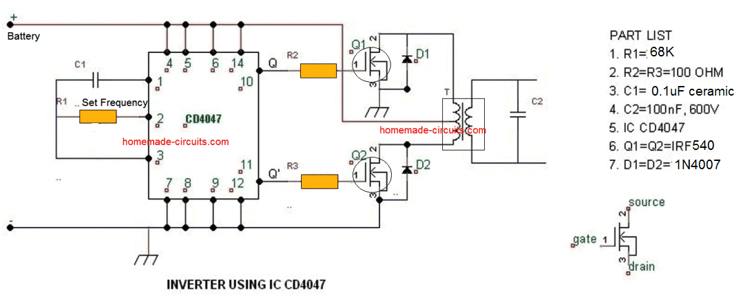 Mosfet Wiring Diagram Dc to Ac Inverter with Ic Cd4047 Circuit Diagram Wiring Diagram Mosfet Wiring Diagram Dc to Ac Inverter with Ic Cd4047 Circuit Diagram Wiring Diagram