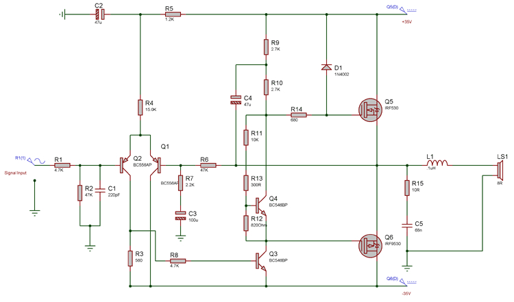 Mosfet Wiring Diagram High Power Audio Amplifier Circuit Diagram 100 Watts Into A 4 Ohms Mosfet Wiring Diagram High Power Audio Amplifier Circuit Diagram 100 Watts Into A 4 Ohms
