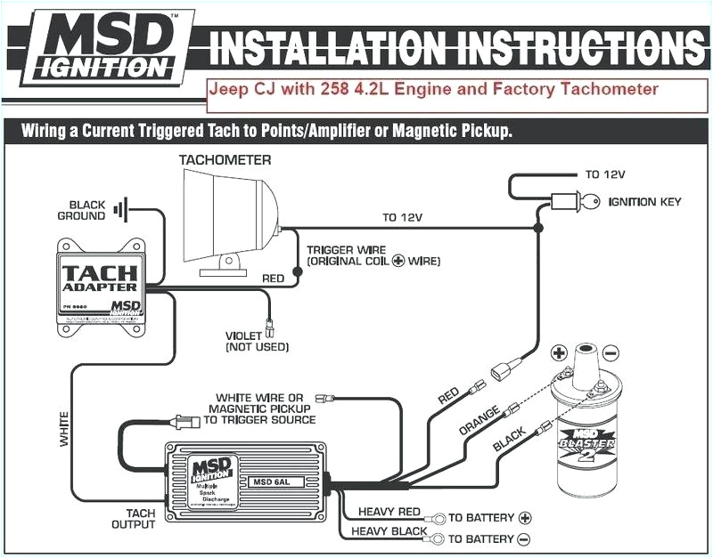 Msd Ignition 6200 Wiring Diagram Msd 6al Wiring Diagram Jeep Wiring Diagram Info