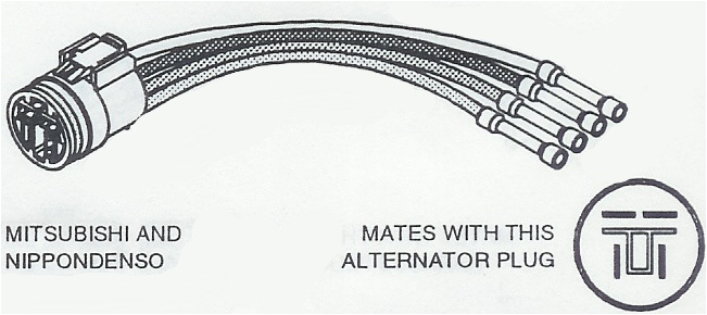 Nippondenso Voltage Regulator Wiring Diagram C1860 Repair Connector Voltage Regulator Mitsubishi and
