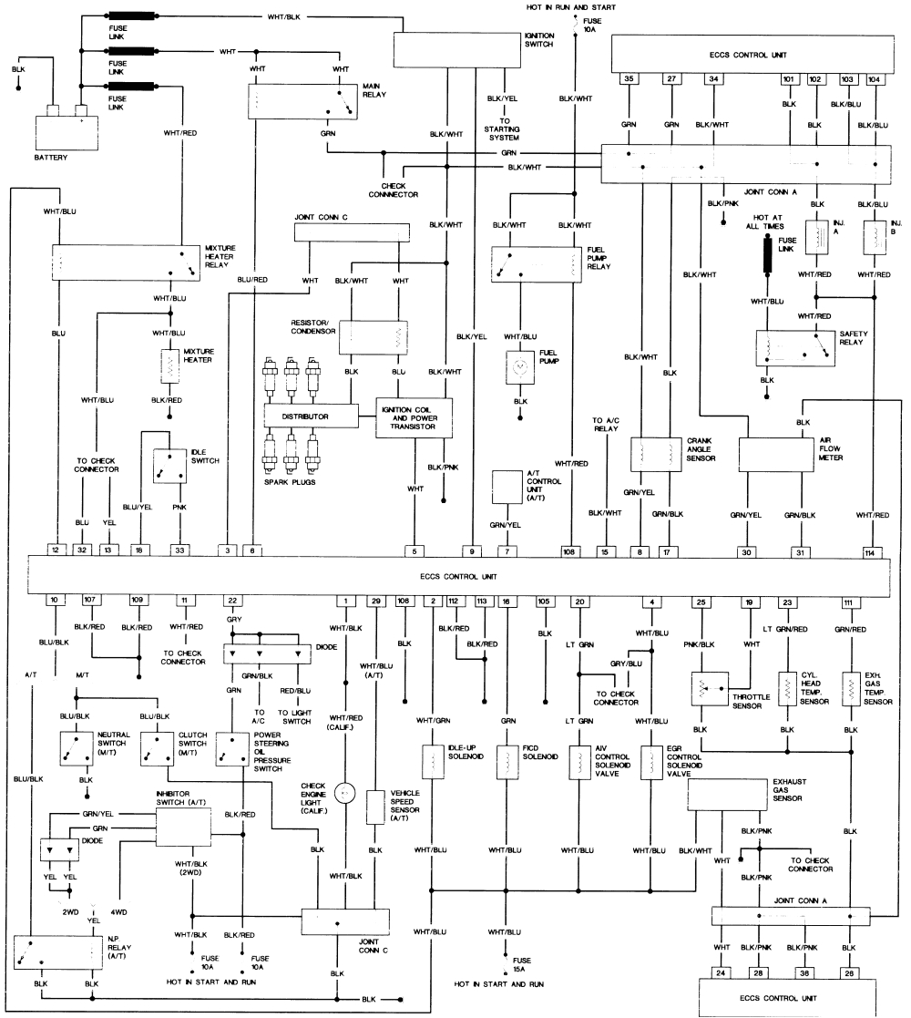 Nissan Hardbody Wiring Diagram 1991 Nissan Wiring Diagram My Wiring Diagram