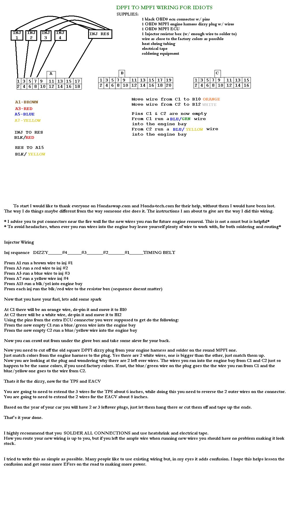 Obd0 Wiring Diagram Dpfi to Mpfi Writeup Hondaswap Obd0 Wiring Diagram Dpfi to Mpfi Writeup Hondaswap