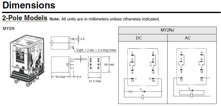 Omron Ly2 Relay Wiring Diagram Omron Ly2n Relay Wiring Diagram Wiring Diagram M6