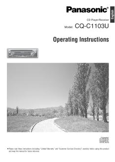Panasonic Cq C1300u Wiring Diagram Cq C1103u Panasonic Car Stereo Cd Player Receiver Manual Panasonic Cq C1300u Wiring Diagram Cq C1103u Panasonic Car Stereo Cd Player Receiver Manual