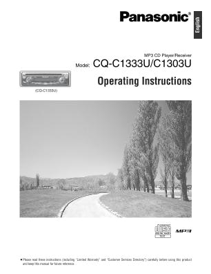 Panasonic Cq C1300u Wiring Diagram Cq C1303u Panasonic Car Stereo Mp3 Cd Player Am Fm Receiver Manual Panasonic Cq C1300u Wiring Diagram Cq C1303u Panasonic Car Stereo Mp3 Cd Player Am Fm Receiver Manual