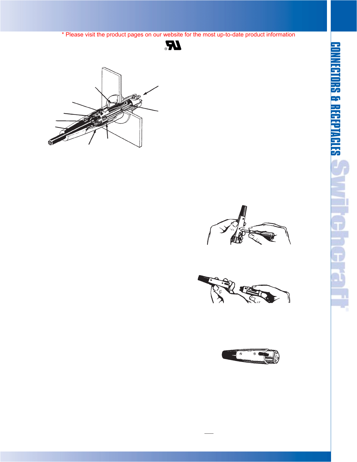 Patchbay Wiring Diagram Din Plugs Receptacle Catalog Switchcraft Digikey