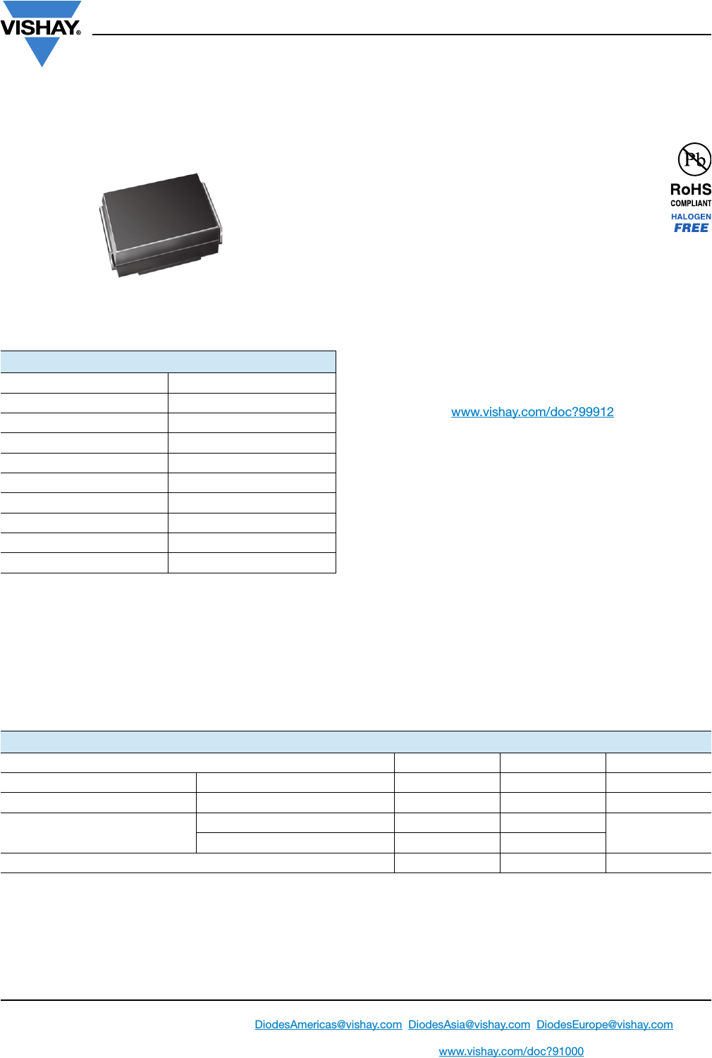 Patchbay Wiring Diagram Smbj5 0d 188d 5 0cd 120cd Datasheet Vishay Digikey