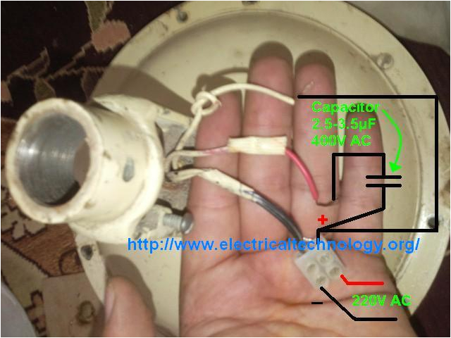 Pedestal Fan Motor Wiring Diagram How to Connect Install A Capacitor with A Ceiling Fan Electrical Pedestal Fan Motor Wiring Diagram How to Connect Install A Capacitor with A Ceiling Fan Electrical