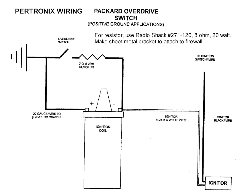 Pertronix Ignition Wiring Diagram Overdrive with A Pertronix Ignoition