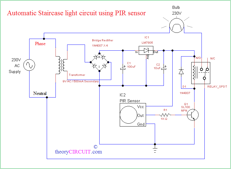 Pir Sensor Light Wiring Diagram Automatic Staircase Light Circuit Wiring Diagram Centre Pir Sensor Light Wiring Diagram Automatic Staircase Light Circuit Wiring Diagram Centre