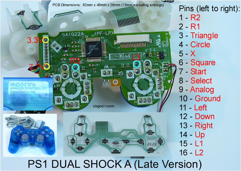 Ps2 Controller Wiring Diagram Joystick Controller Pcb and Wiring Ps2 Controller Wiring Diagram Joystick Controller Pcb and Wiring