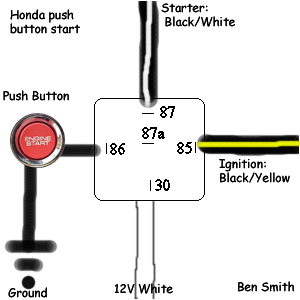 Push button Starter Switch Wiring Diagram Integra Key Switch Diagram Use Wiring Diagram