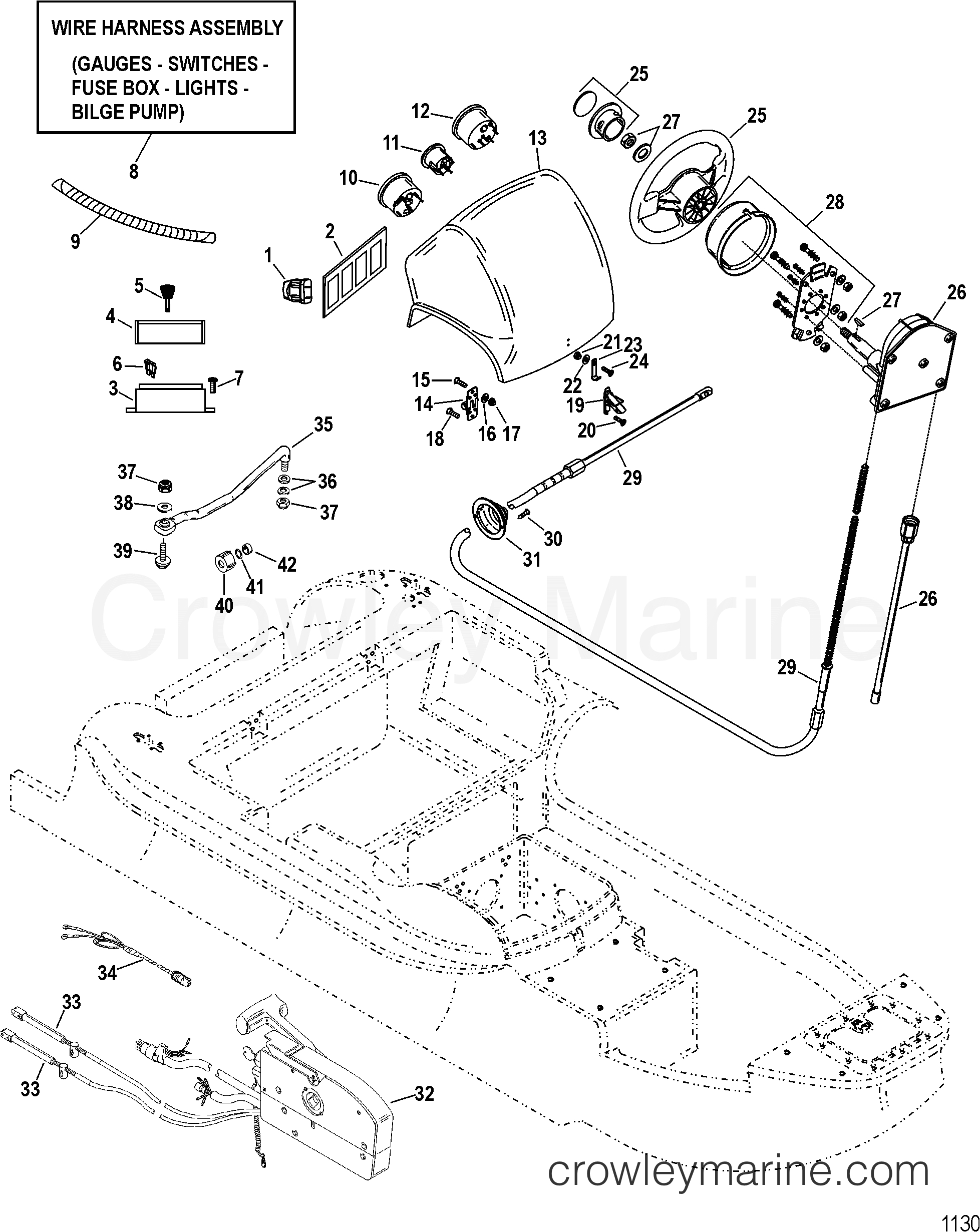 Quicksilver Tachometer Wiring Diagram Steering Control Electrical Components 2004 Quicksilver Quicksilver Tachometer Wiring Diagram Steering Control Electrical Components 2004 Quicksilver