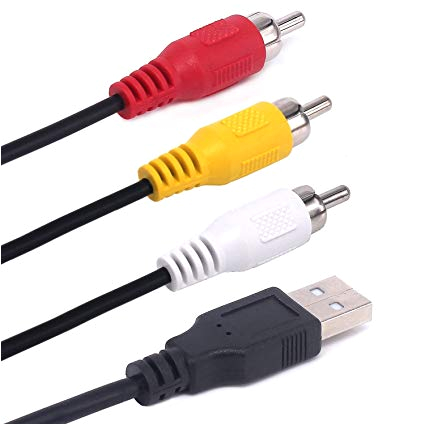 Rca to Vga Wiring Diagram Amazon Com Neortx Usb to Rca Cable 1 5m Usb Male to 3 Rca Male