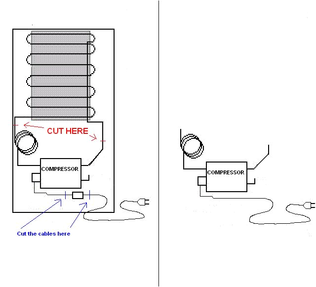 Refrigerator Wiring Diagram Compressor How to Modify A Fridge Compressor Into A Silent Air Compressor 3 Steps Refrigerator Wiring Diagram Compressor How to Modify A Fridge Compressor Into A Silent Air Compressor 3 Steps