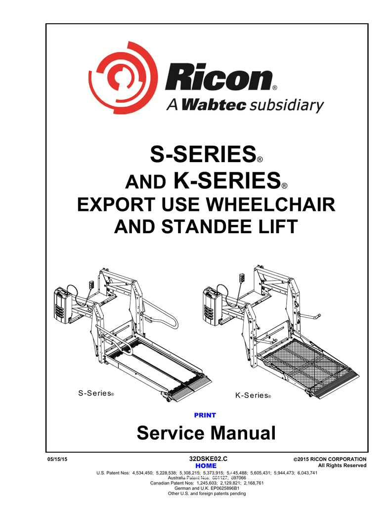Ricon Lift Wiring Diagram S K Series Export Use Lifts Manualzz Com