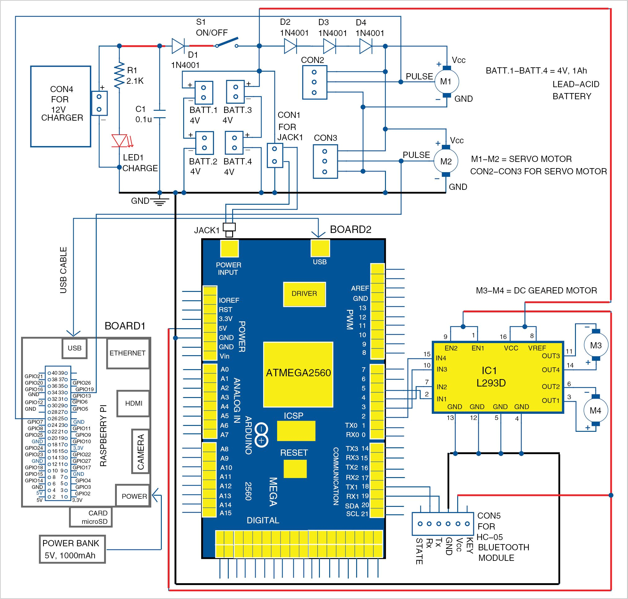 Robot Wiring Diagram Virtual Telepresence Robot Using Raspberry Pi Rasberry Pi