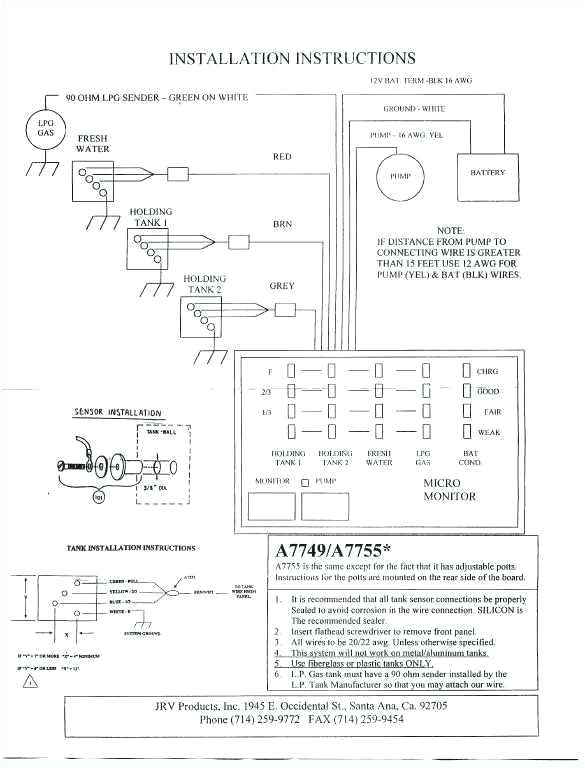 Rv Holding Tank Sensor Wiring Diagram Micro Monitor Wiring Diagram Wiring Diagram Meta