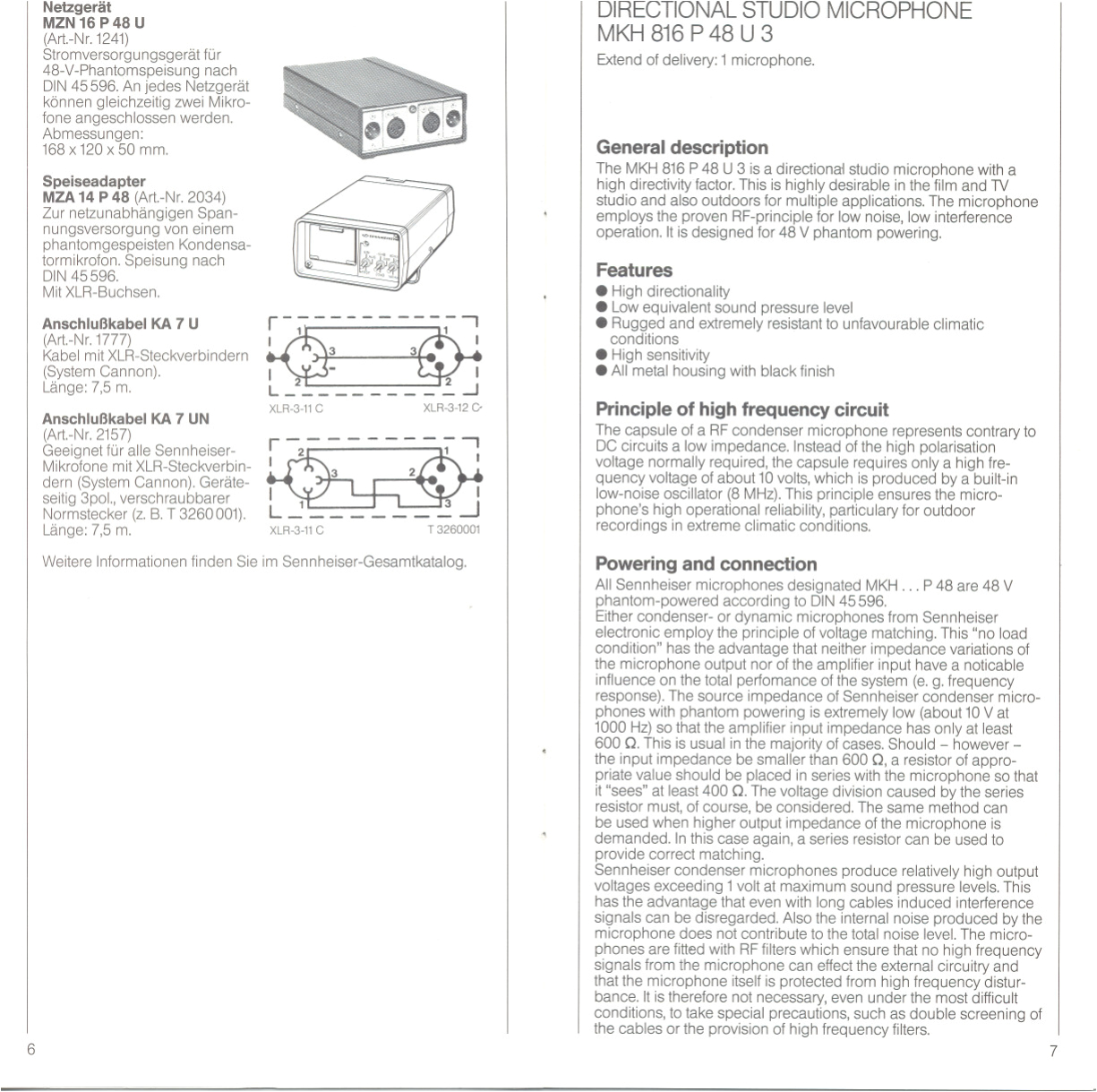 Sennheiser Cl 100 Wiring Diagram Sennheiser Mkh 816 Users Manual Sennheiser Cl 100 Wiring Diagram Sennheiser Mkh 816 Users Manual