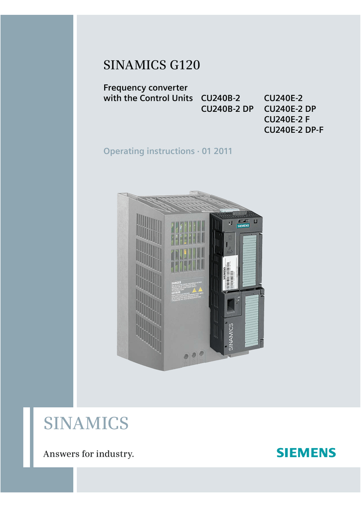 Siemens G120 Wiring Diagram Siemens Sinamics G120 Operating Instructions Manualzz Com