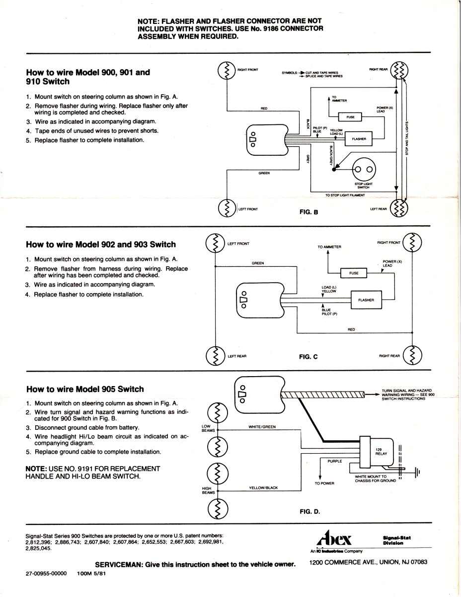 Signal Stat Model 900 Wiring Diagram Yankee Wire Diagram Wiring Diagram