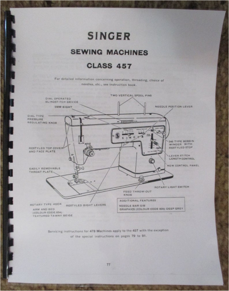 Singer Sewing Machine Wiring Diagram Singer Sewing Machine Model 457 Service Repair Adjuster Manual Etsy Singer Sewing Machine Wiring Diagram Singer Sewing Machine Model 457 Service Repair Adjuster Manual Etsy