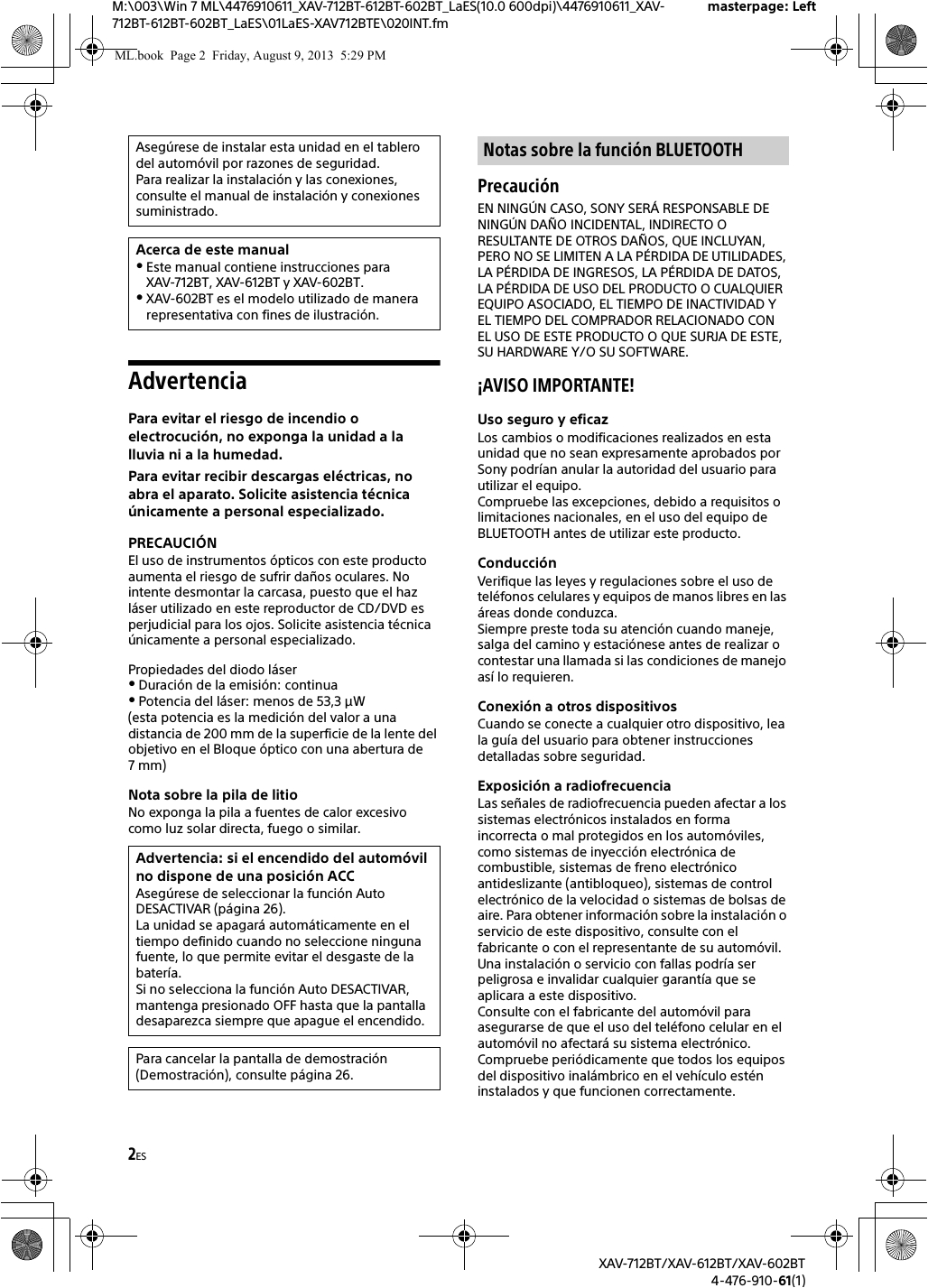 Sony Xav 602bt Wiring Diagram sony Xav612bt Av Center User Manual Xav 712bt Xav 612bt Xav 602bt Sony Xav 602bt Wiring Diagram sony Xav612bt Av Center User Manual Xav 712bt Xav 612bt Xav 602bt