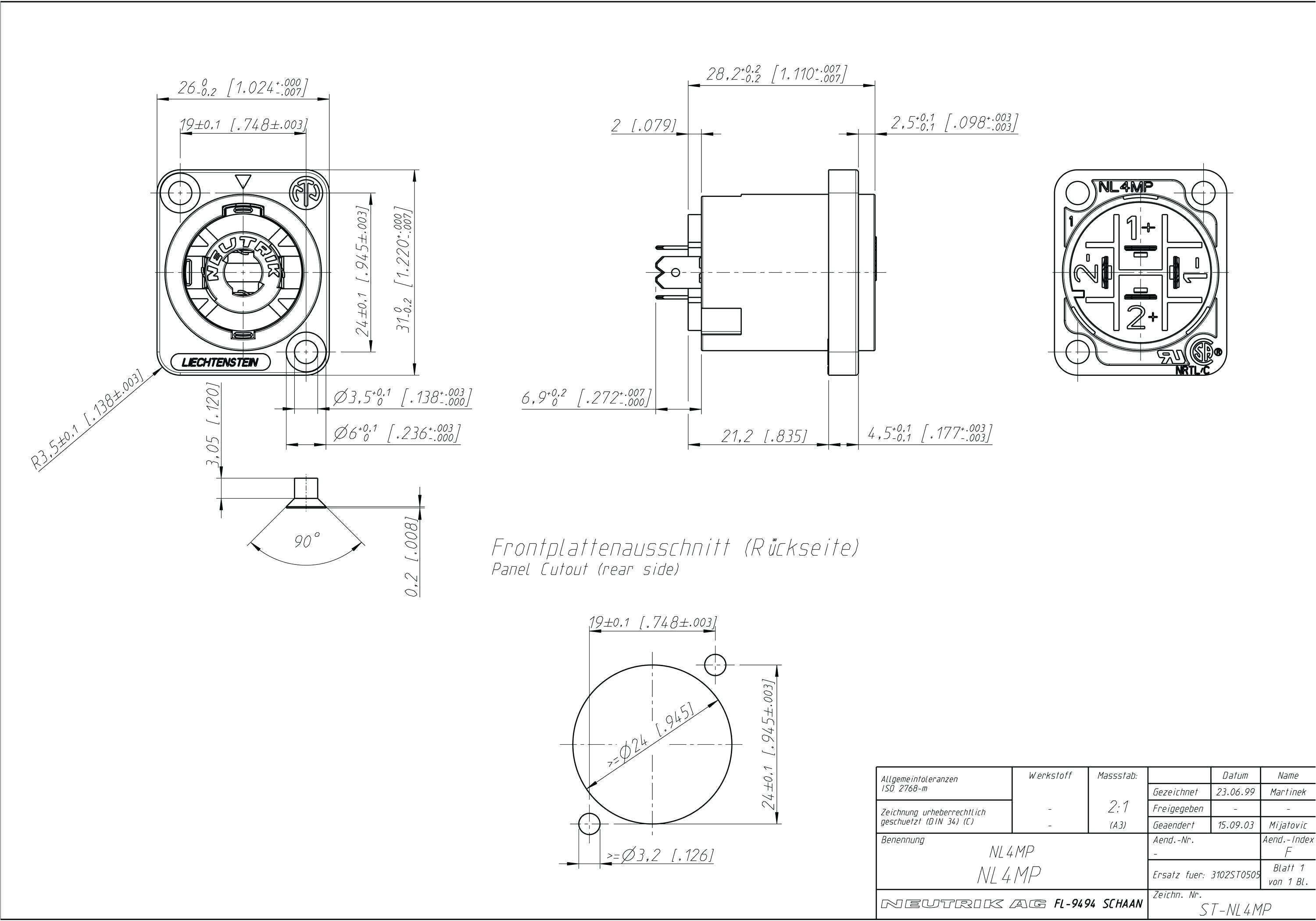 Speakon Nl4fx Wiring Diagram Neutrik Speakon Connector Wiring Diagram Wiring Diagram