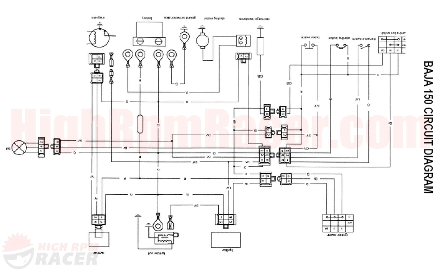 Sunl atv Wiring Diagram Sunl 50cc Wire Diagram Wiring Diagram Technic