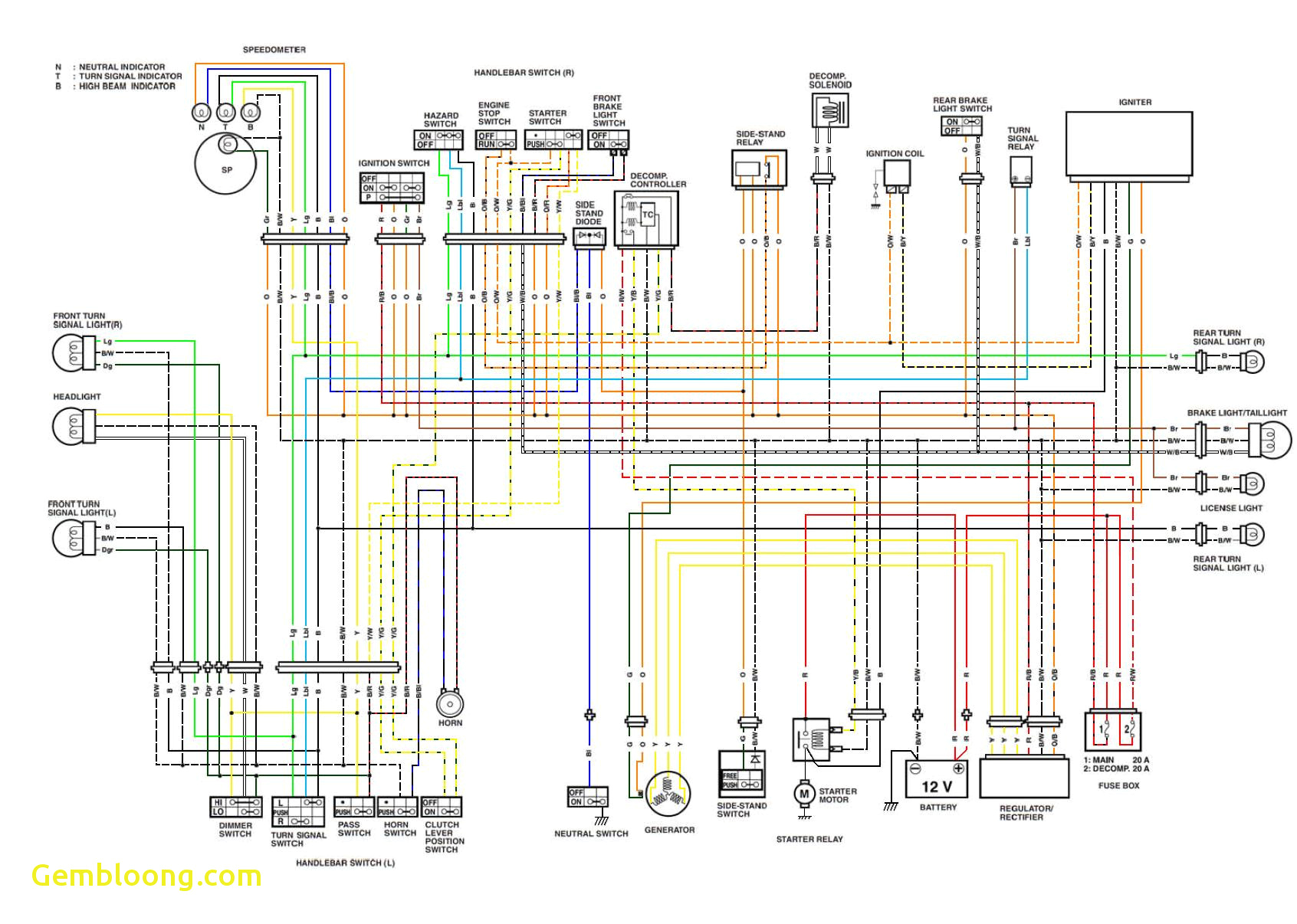 Suzuki Wiring Diagram Motorcycle 2003 Suzuki Wiring Diagrams Wiring Diagram Autovehicle
