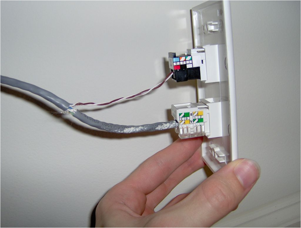 Telephone Wall Jack Wiring Diagram Cat 5 to Phone Jack Wiring Wiring Diagram Operations