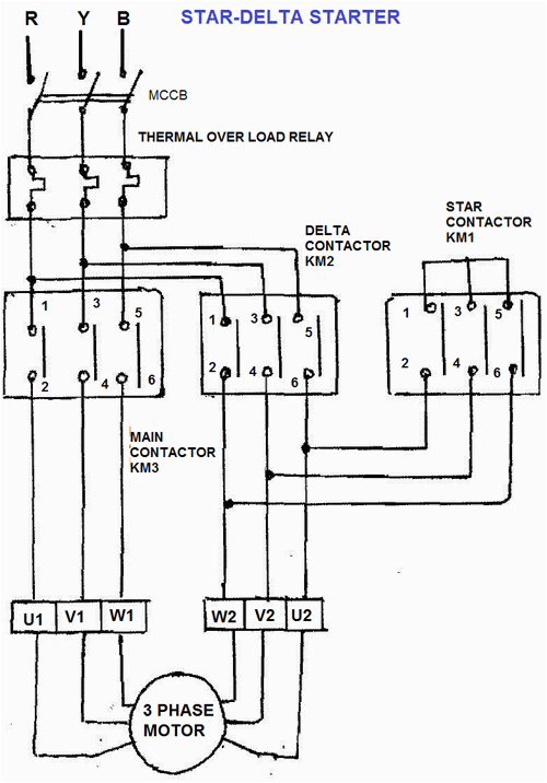 Three Phase Star Delta Wiring Diagram Star Delta Motor Starter Explained In Details Eep Three Phase Star Delta Wiring Diagram Star Delta Motor Starter Explained In Details Eep