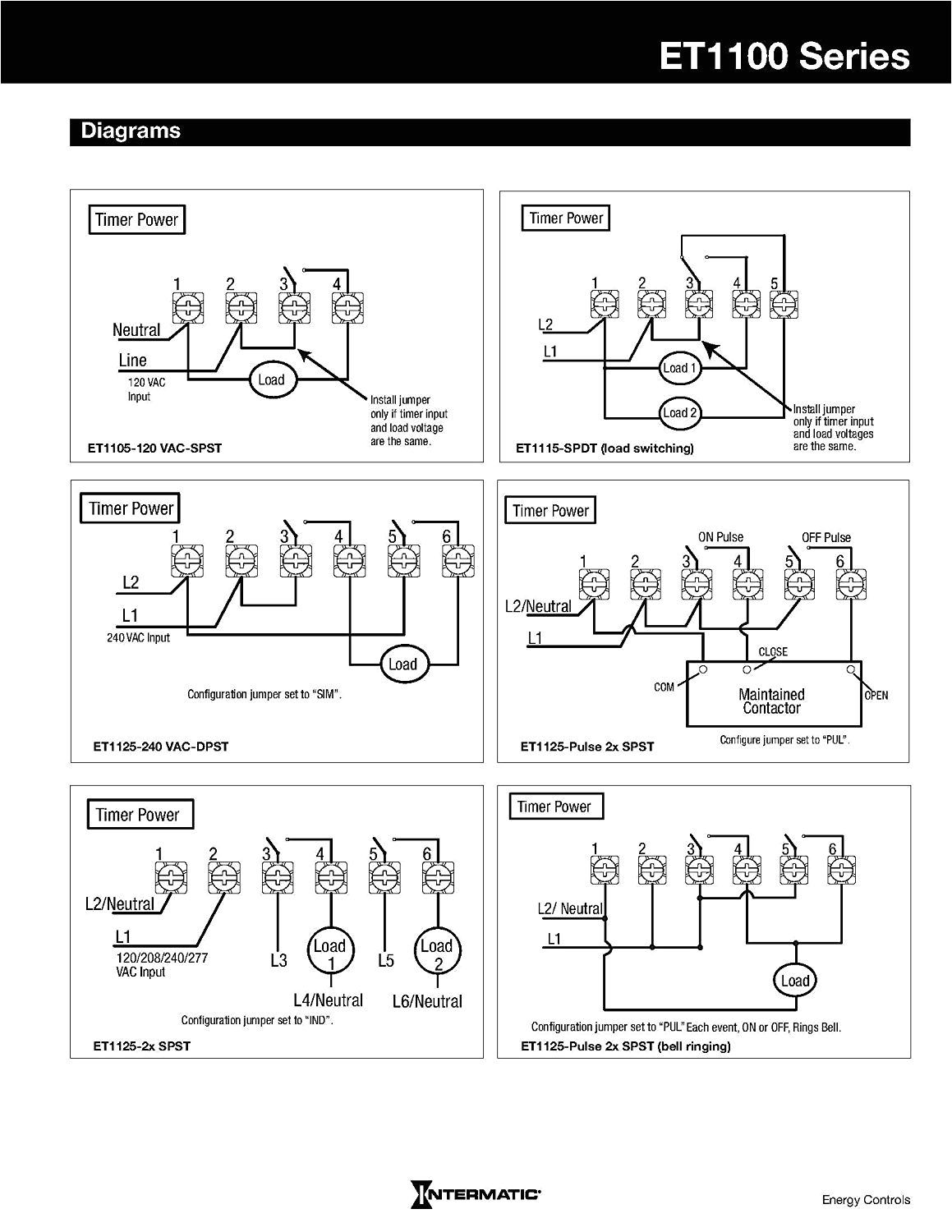 Tork Time Clock Wiring Diagram Intermatic Et1105c 24 Hour Electronic Time Switch Tork Time Clock Wiring Diagram Intermatic Et1105c 24 Hour Electronic Time Switch