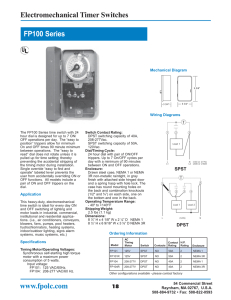 Tork Tu40 Wiring Diagram Spec Sheet