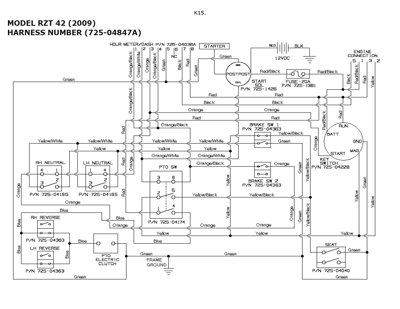 Toro Zero Turn Mower Wiring Diagram toro 580d Wiring Diagram Wiring Diagram Article Review