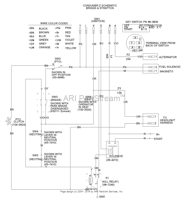 Toro Zero Turn Mower Wiring Diagram toro Vt4 Satellite Wiring Diagram Wiring Diagram Centre