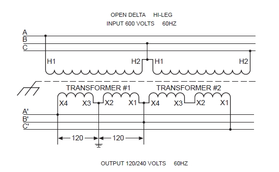 Transformer Wiring Diagram 480 to 120 Open Delta Transformer Wiring Transformer Wiring Diagram 480 to 120 Open Delta Transformer Wiring