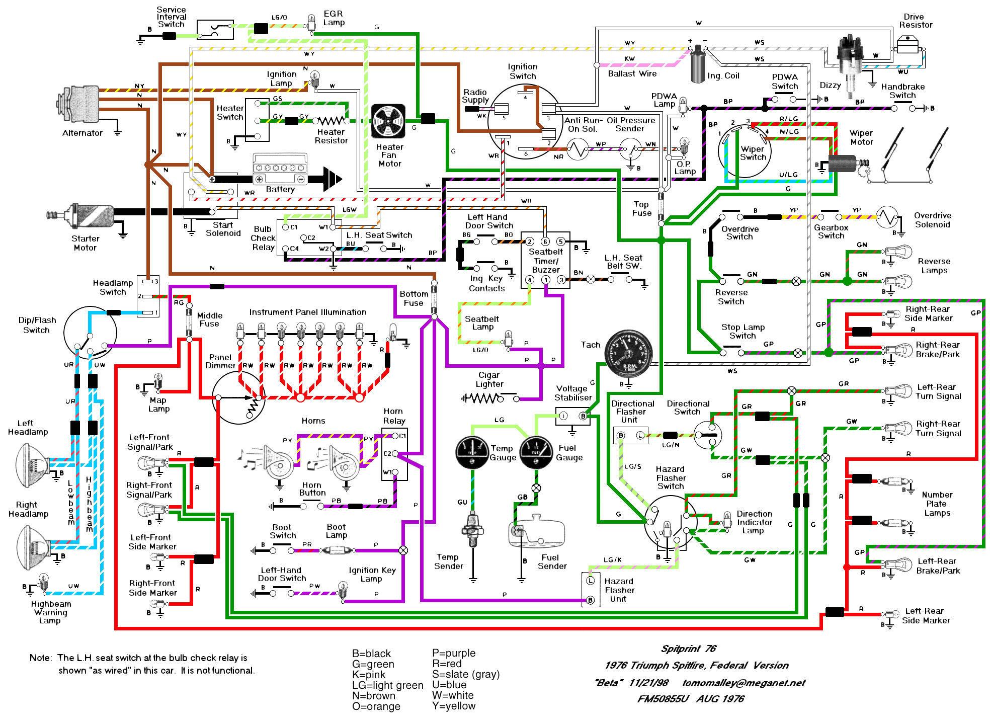 Triumph Tr6 Wiring Diagram 76 Triumph Tr6 Wiring Diagram Wiring Diagram Home