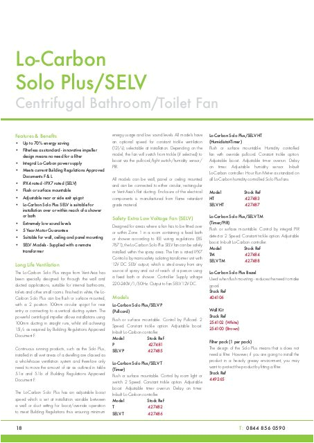 Vent Axia T Series Wiring Diagram Catalogue Pages Vent Axia