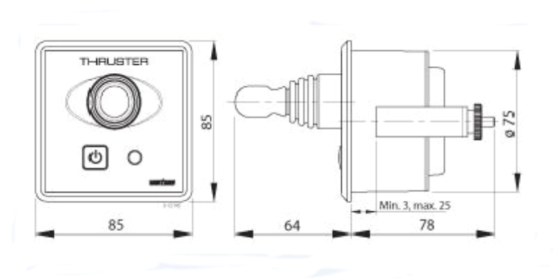 Vetus Wiper Motor Wiring Diagram Buy Vetus Bow Thruster Single Joystick Thruster Control Bpje2 In Usa