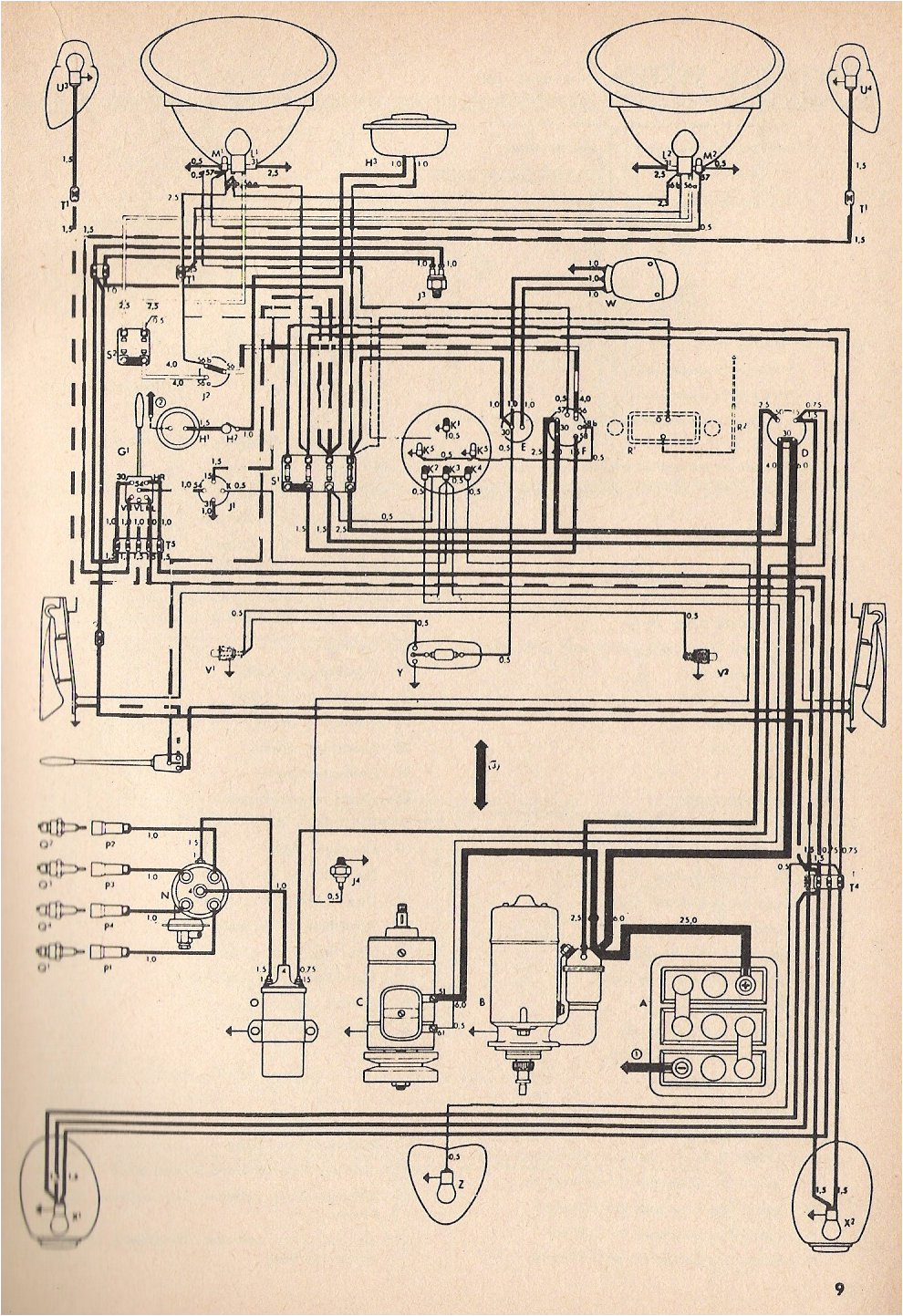 Vw Type 1 Wiring Diagram Vw Bug Wiring Diagram Manual E Book Vw Type 1 Wiring Diagram Vw Bug Wiring Diagram Manual E Book