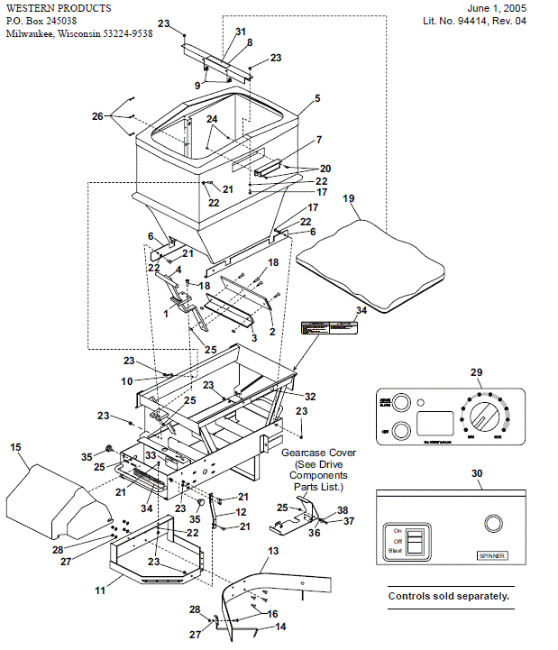 Western Salt Spreader Wiring Diagram Westerm Pro Flo 2 Spreader Parts Western Salt Spreader Wiring Diagram Westerm Pro Flo 2 Spreader Parts