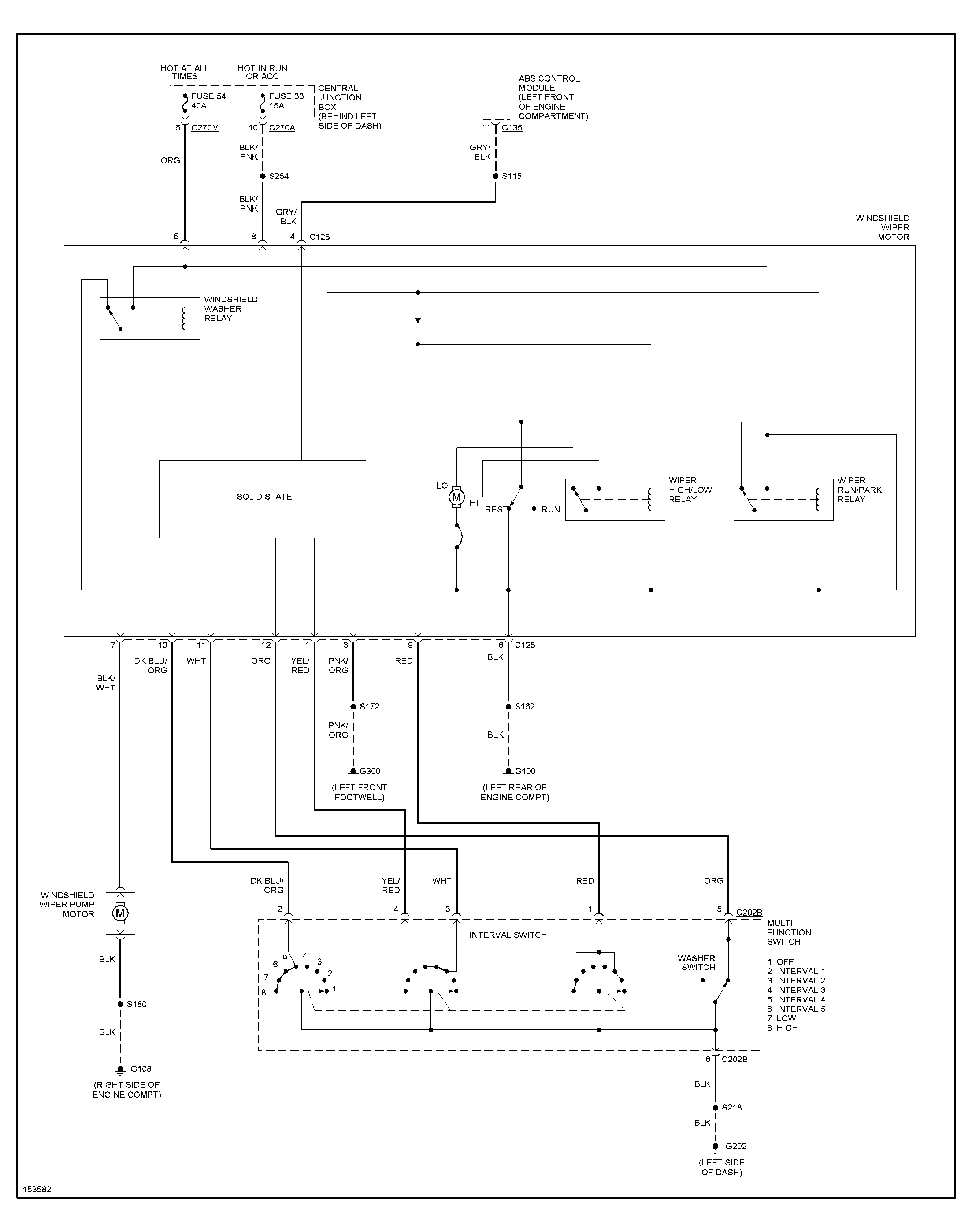 Windshield Wiper Wiring Diagram 2001 ford Wiper Diagram Wiring Diagram Img